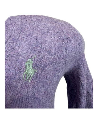 Polo Ralph Lauren Zopfmuster Pullover flieder Größe S