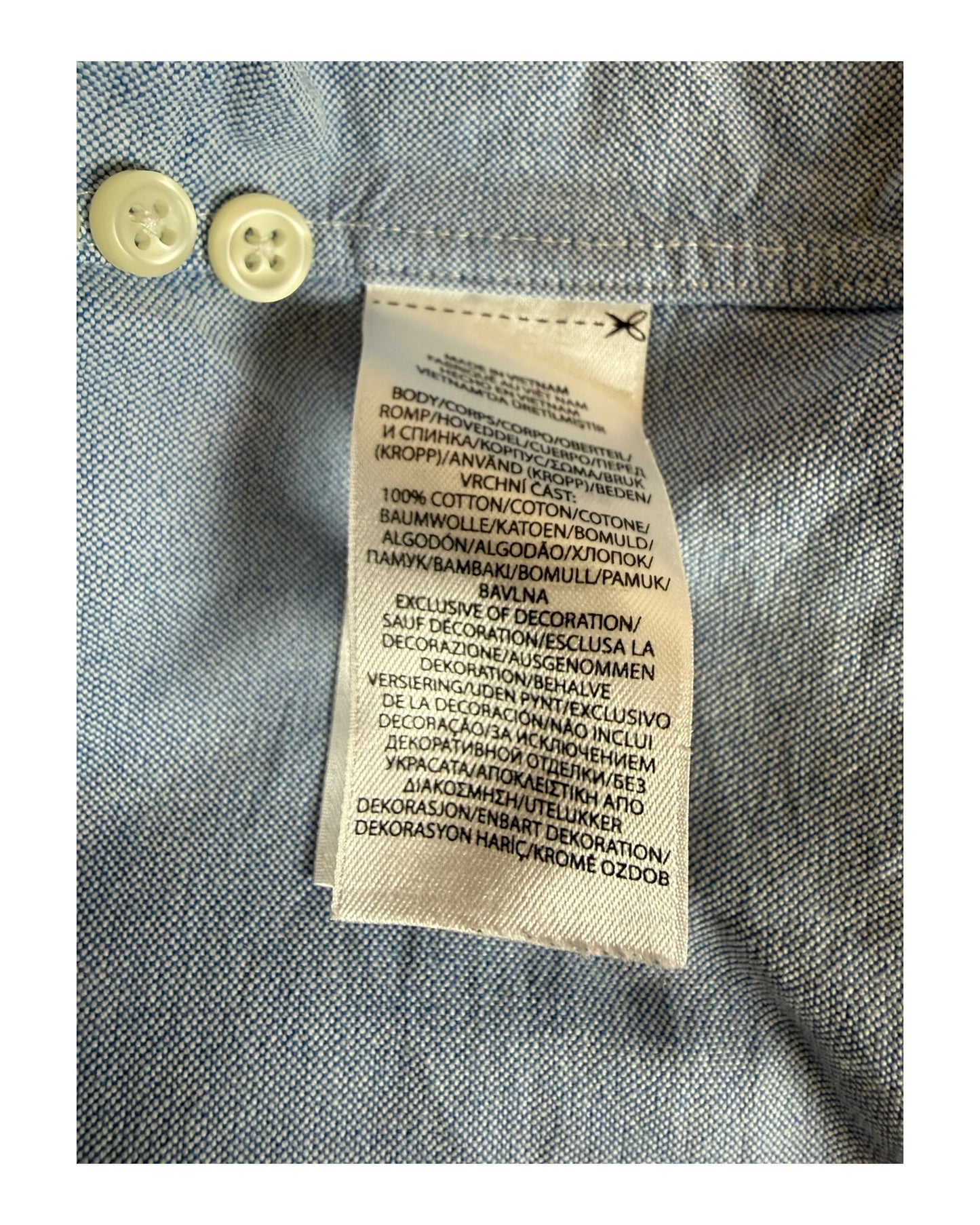 Polo Ralph Lauren Oxfordhemd hellblau Größe M