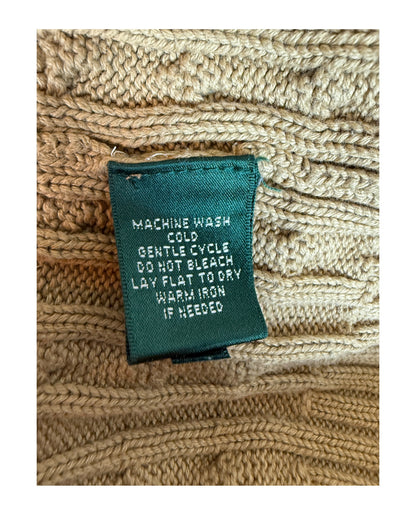 Polo Ralph Lauren Zopfmuster Pullover beige Größe S