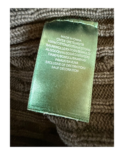 Polo Ralph Lauren Zopfmuster Pullover schwarz Größe L