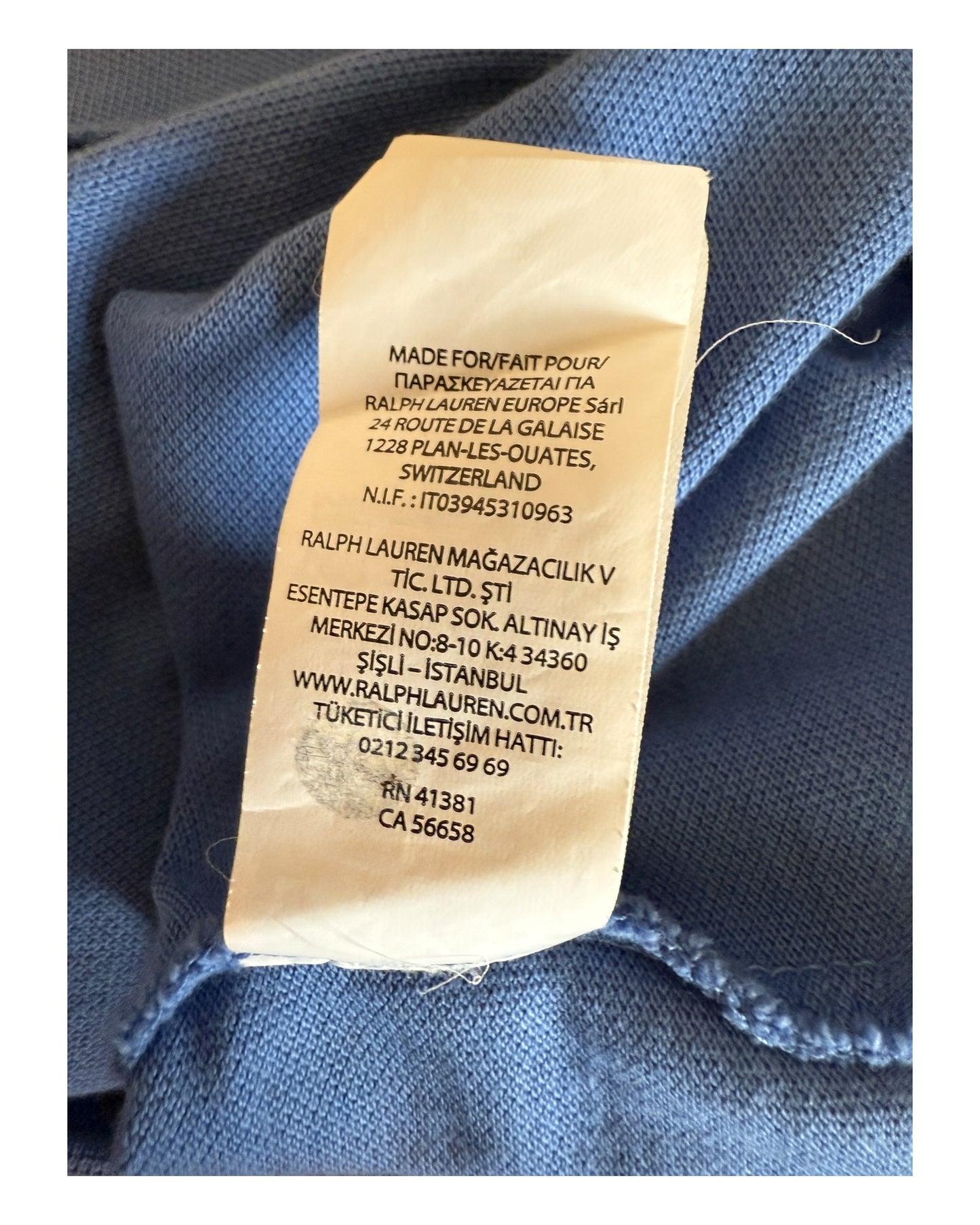 Polo Ralph Lauren Poloshirt hellblau Größe L
