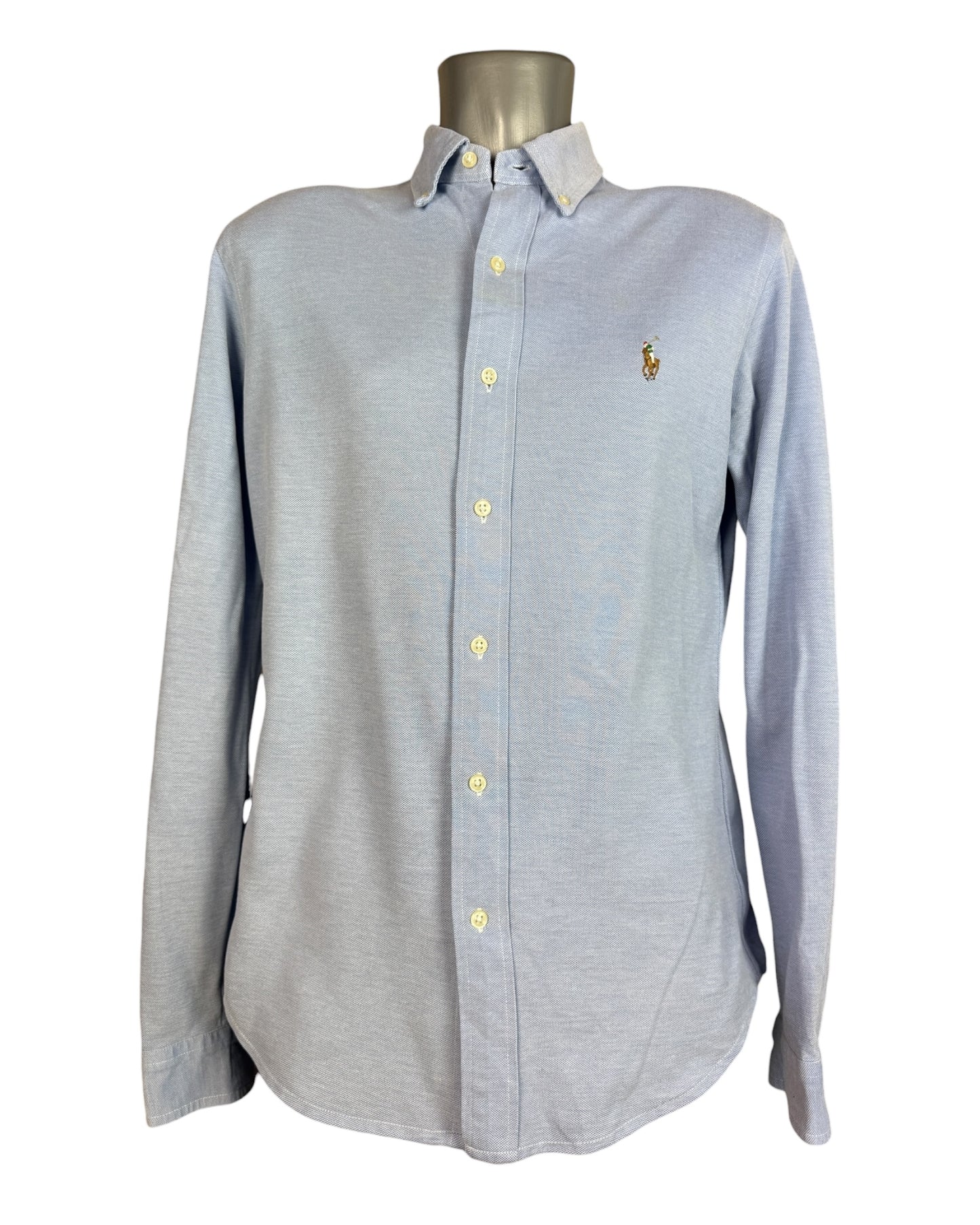 Polo Ralph Lauren Knit Oxfordhemd hellblau Größe M
