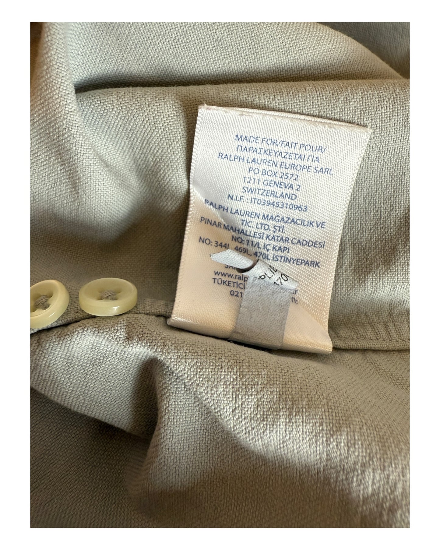 Polo Ralph Lauren Oxfordhemd grau Größe L