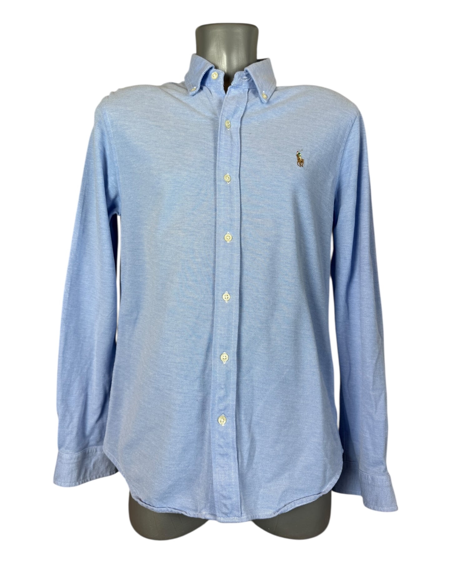 Polo Ralph Lauren Knit Oxfordhemd hellblau Größe M