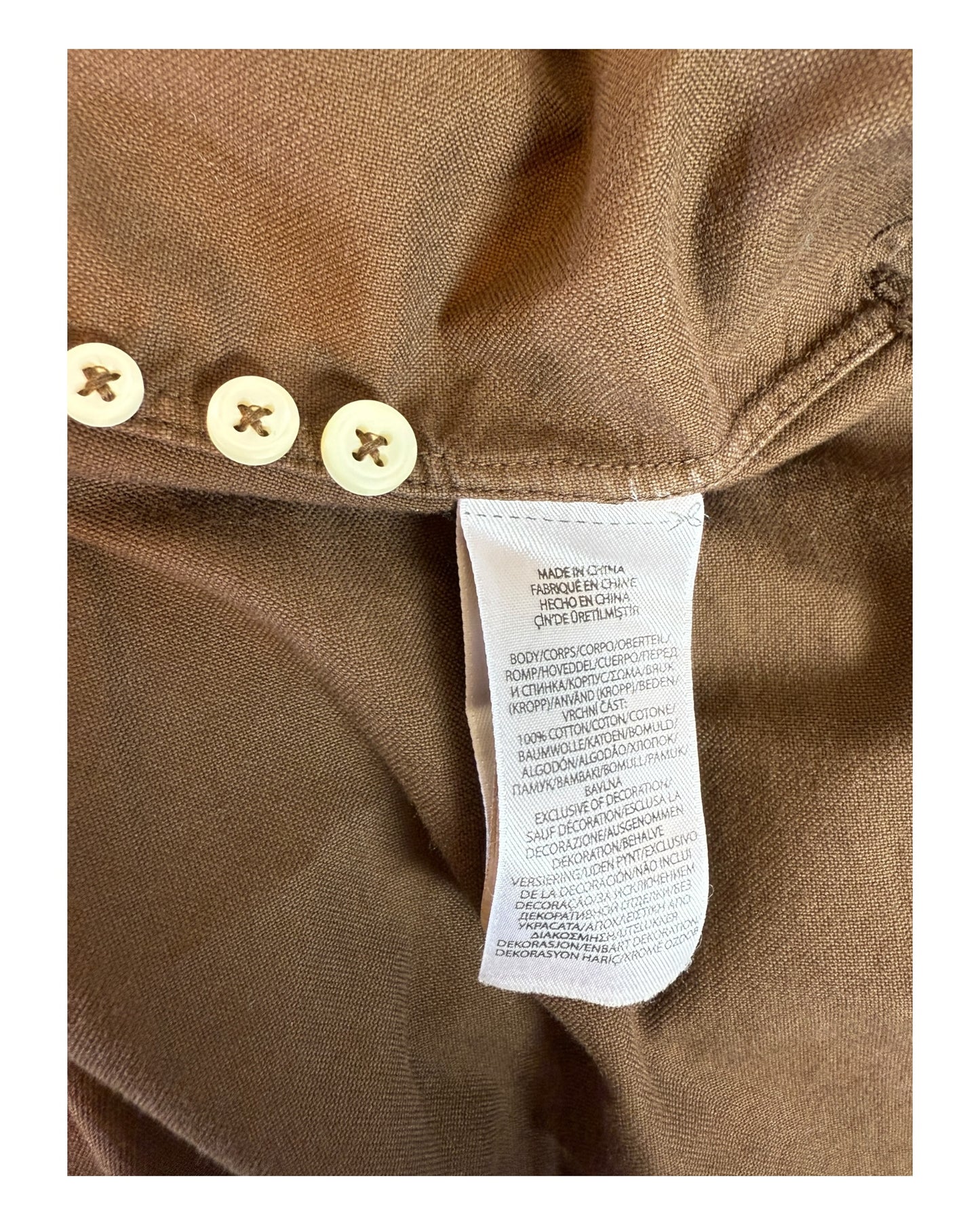 Polo Ralph Lauren Oxfordhemd braun Größe M