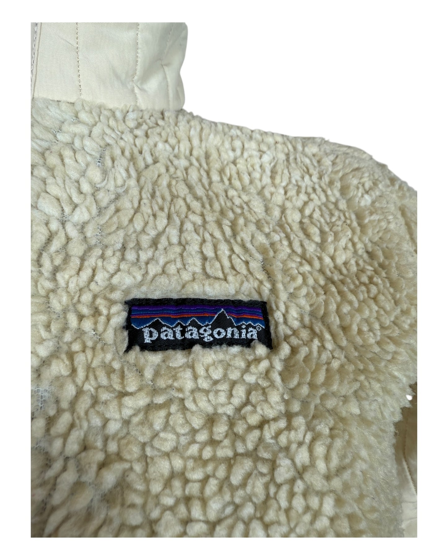 Patagonia Fleece Jacke creme Größe S
