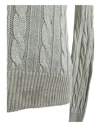 Polo Ralph Lauren Zopfmuster Pullover beige Größe S