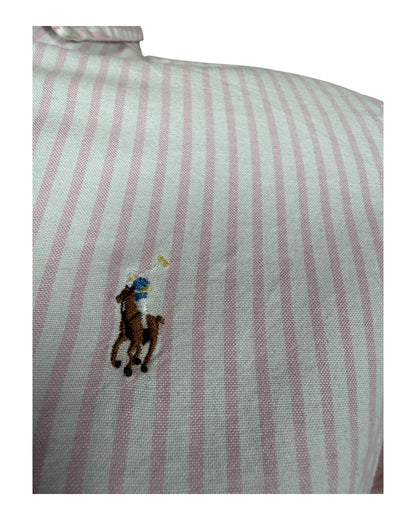 Polo Ralph Lauren Oxford Bluse rosa weiß gestreift Größe S