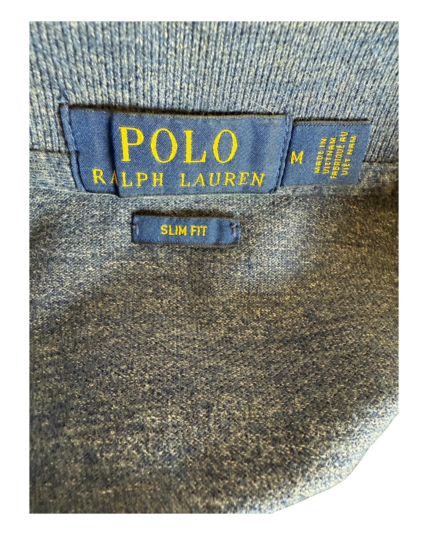 Polo Ralph Lauren Poloshirt blau meliert Größe M