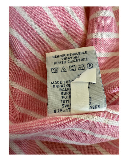 Polo Ralph Lauren Bluse rosa weiß gestreift Größe M