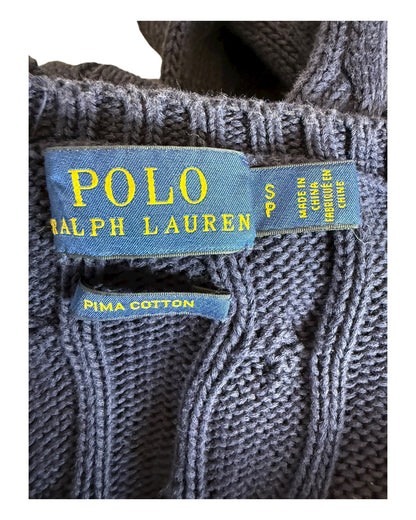 Polo Ralph Lauren Zopfmuster Pullover marineblau Größe S