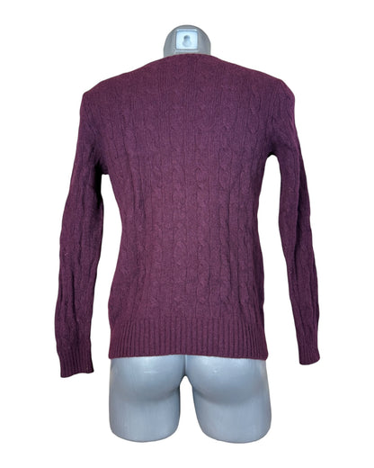 Polo Ralph Lauren Zopfmuster Pullover rot Größe L