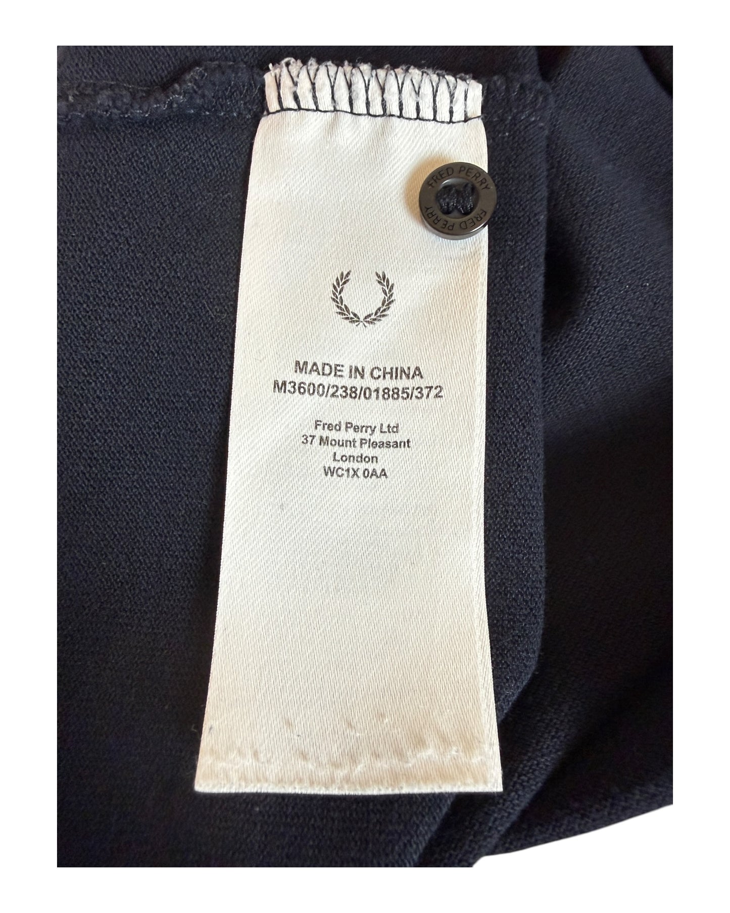 Fred Perry Poloshirt marineblau Größe M