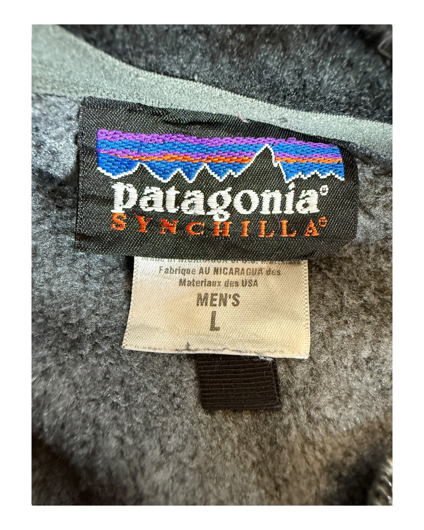 Patagonia Fleece Weste grau Größe L