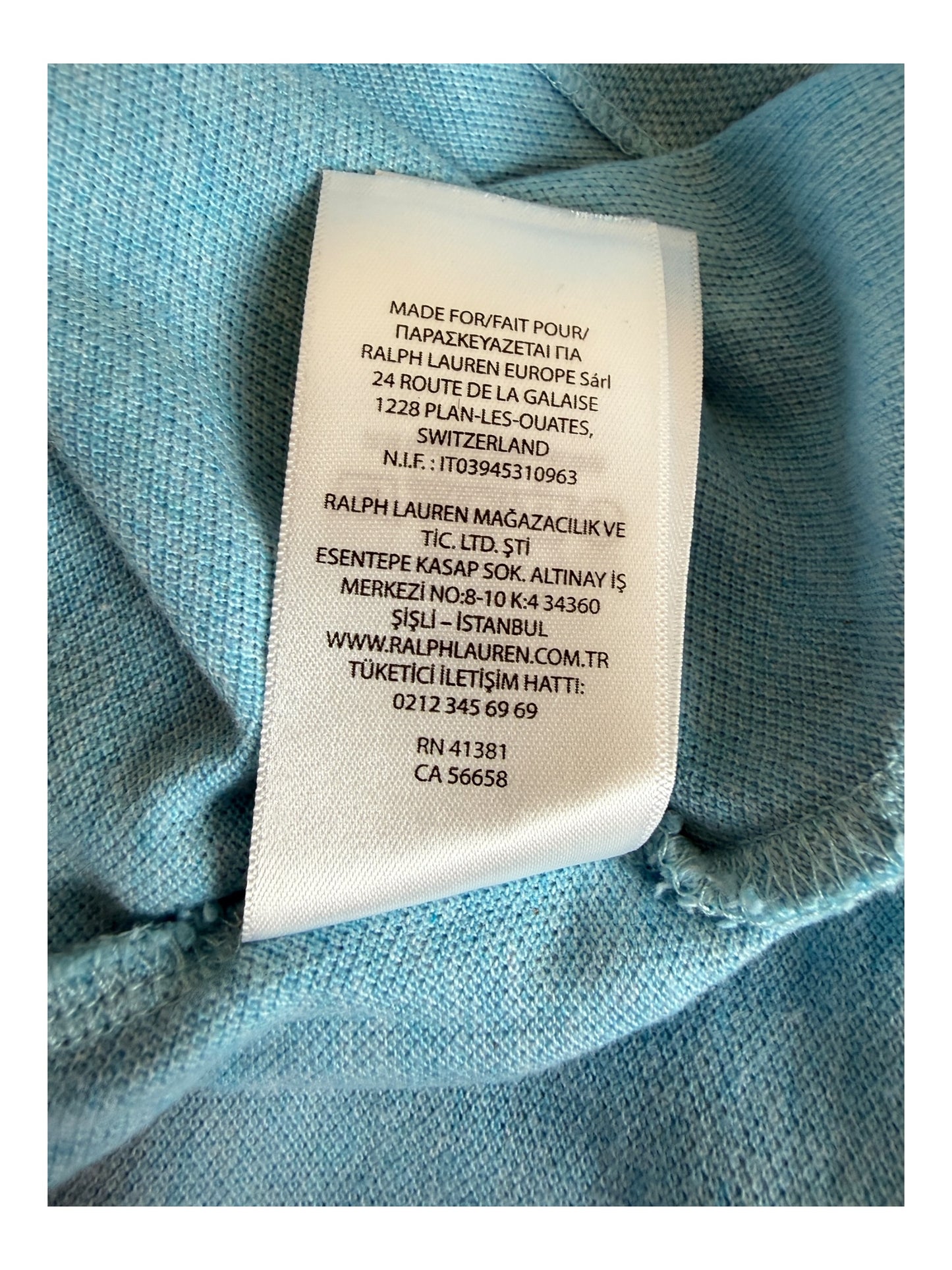 Polo Ralph Lauren Poloshirt hellblau Größe L