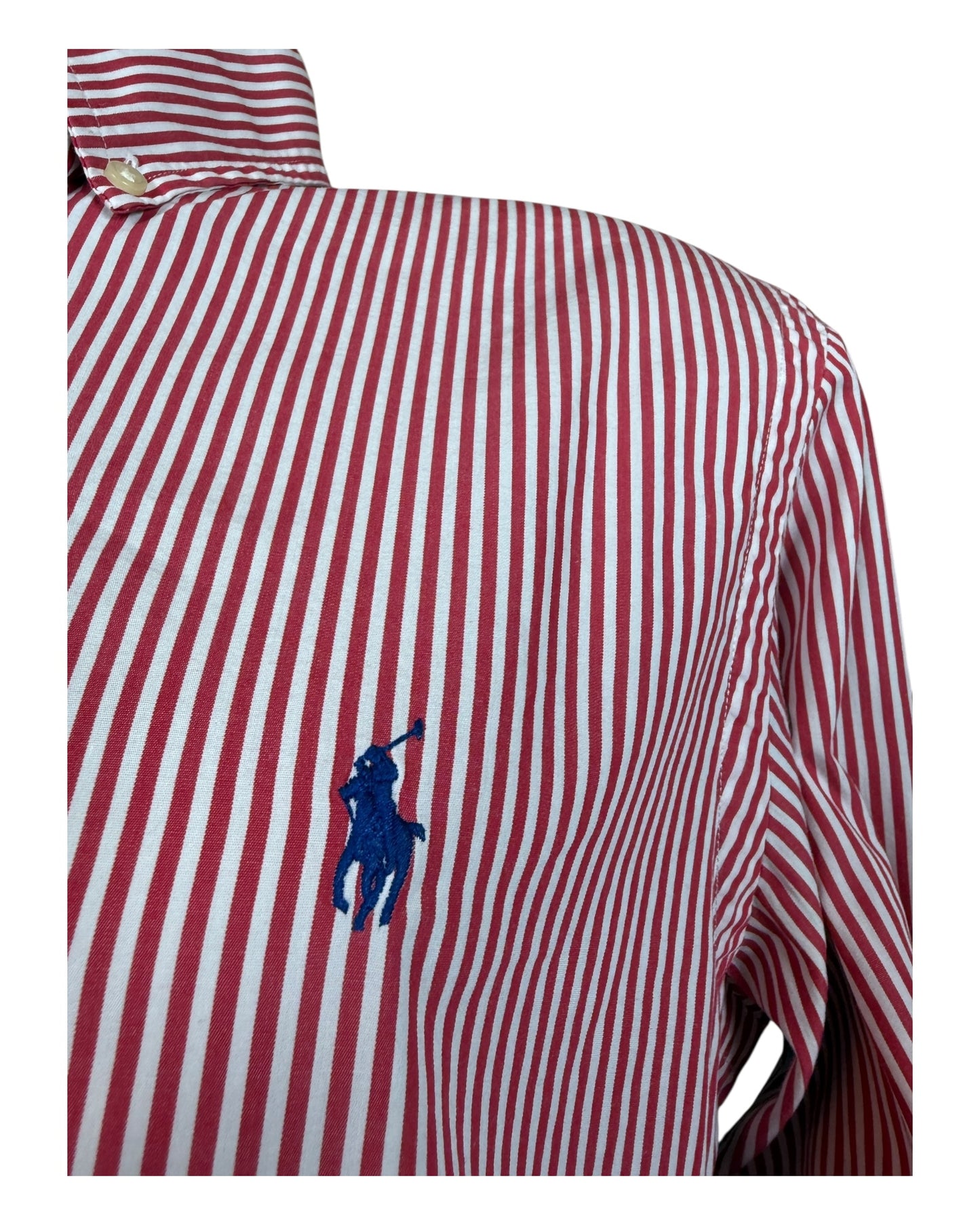 Polo Ralph Lauren Hemd rot weiß gestreift Größe M