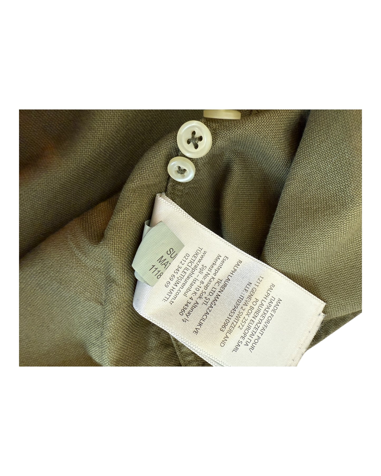 Polo Ralph Lauren Oxfordhemd khaki Größe S