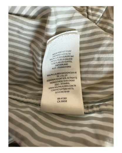 Polo Ralph Lauren Hemd grau weiß gestreift Größe M