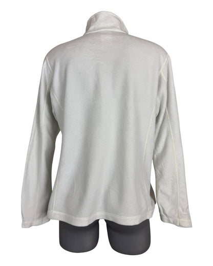 Patagonia Fleece Half Zip Pullover weiß creme Größe L