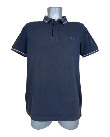 Fred Perry Poloshirt marineblau Größe M