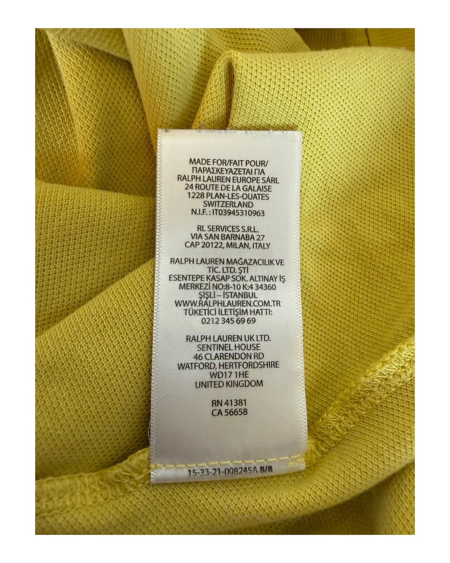 Polo Ralph Lauren Poloshirt gelb Größe M