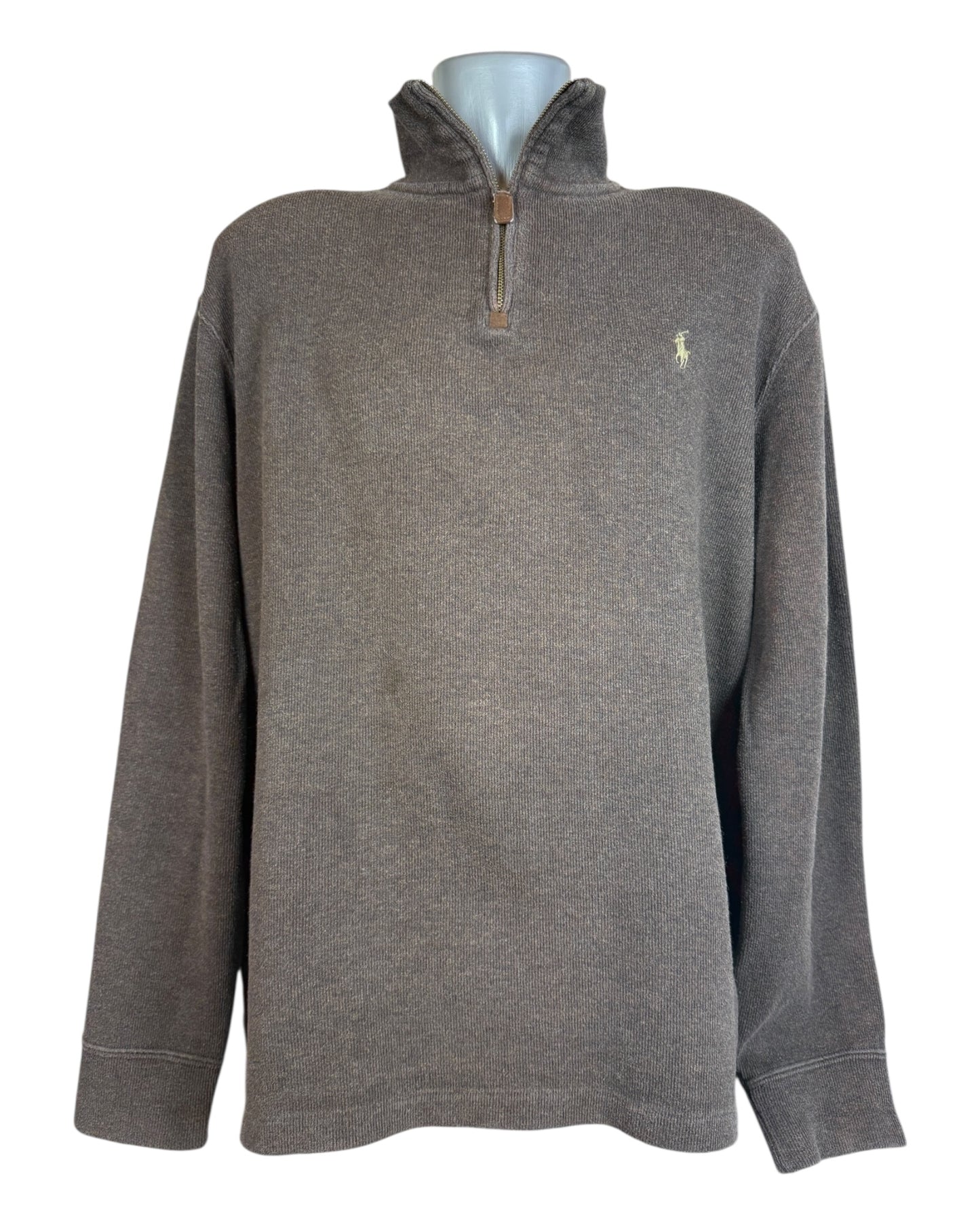 Polo Ralph Lauren Half Zip Pullover braun Größe L