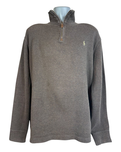 Polo Ralph Lauren Half Zip Pullover braun Größe L