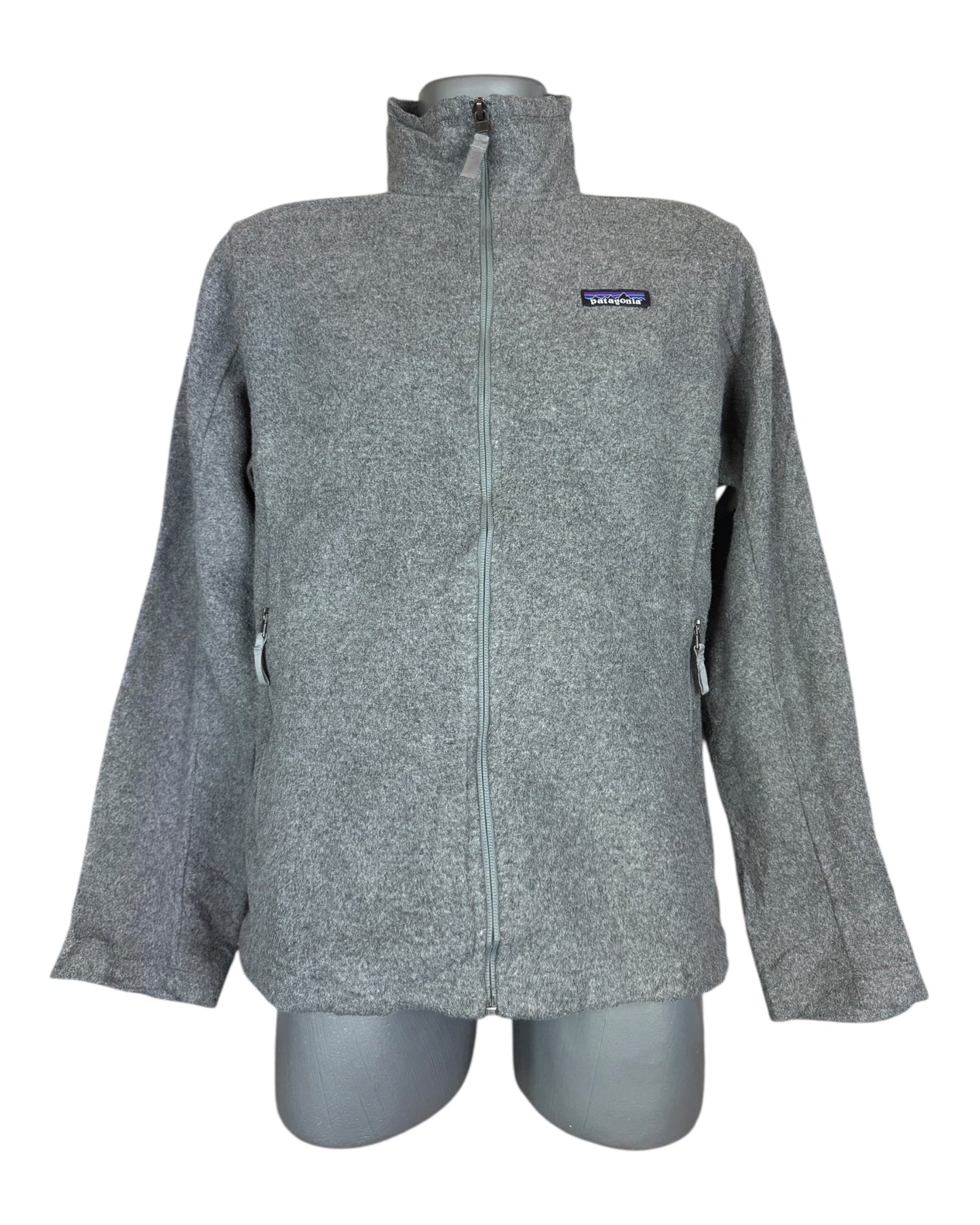 Patagonia Fleece Jacke grau Größe M