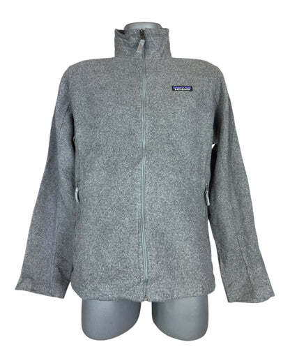 Patagonia Fleece Jacke grau Größe M