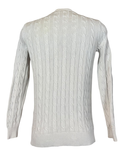 Polo Ralph Lauren Zopfmuster Cardigan creme Größe M
