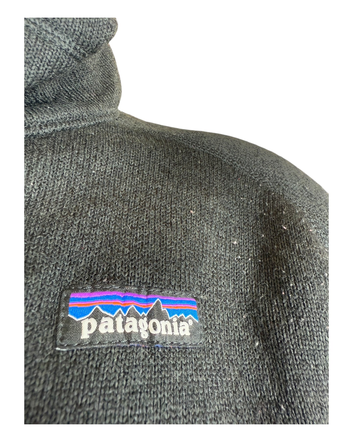 Patagonia Fleece Half Zip Pullover schwarz Größe M