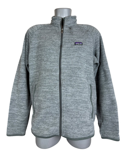 Patagonia Fleece Jacke grau Größe M