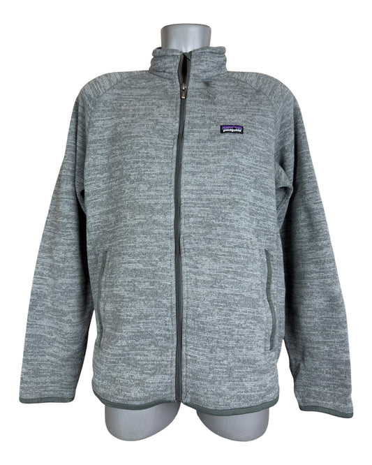 Patagonia Fleece Jacke grau Größe M