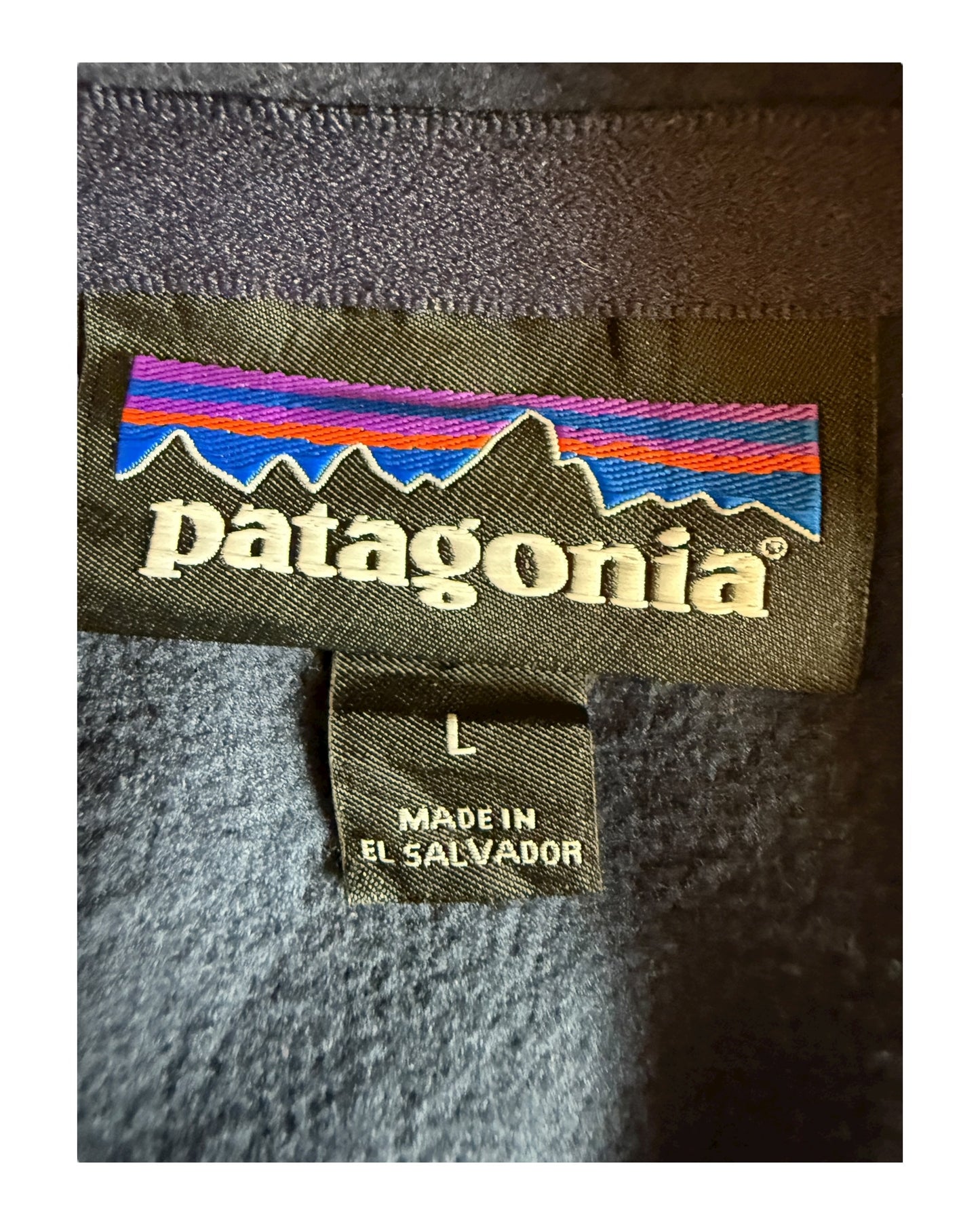 Patagonia Fleece Half Zip Pullover marineblau Größe L