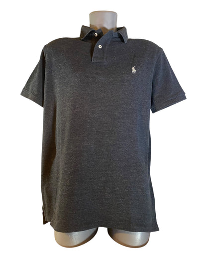 Polo Ralph Lauren Poloshirt schwarz meliert Größe L