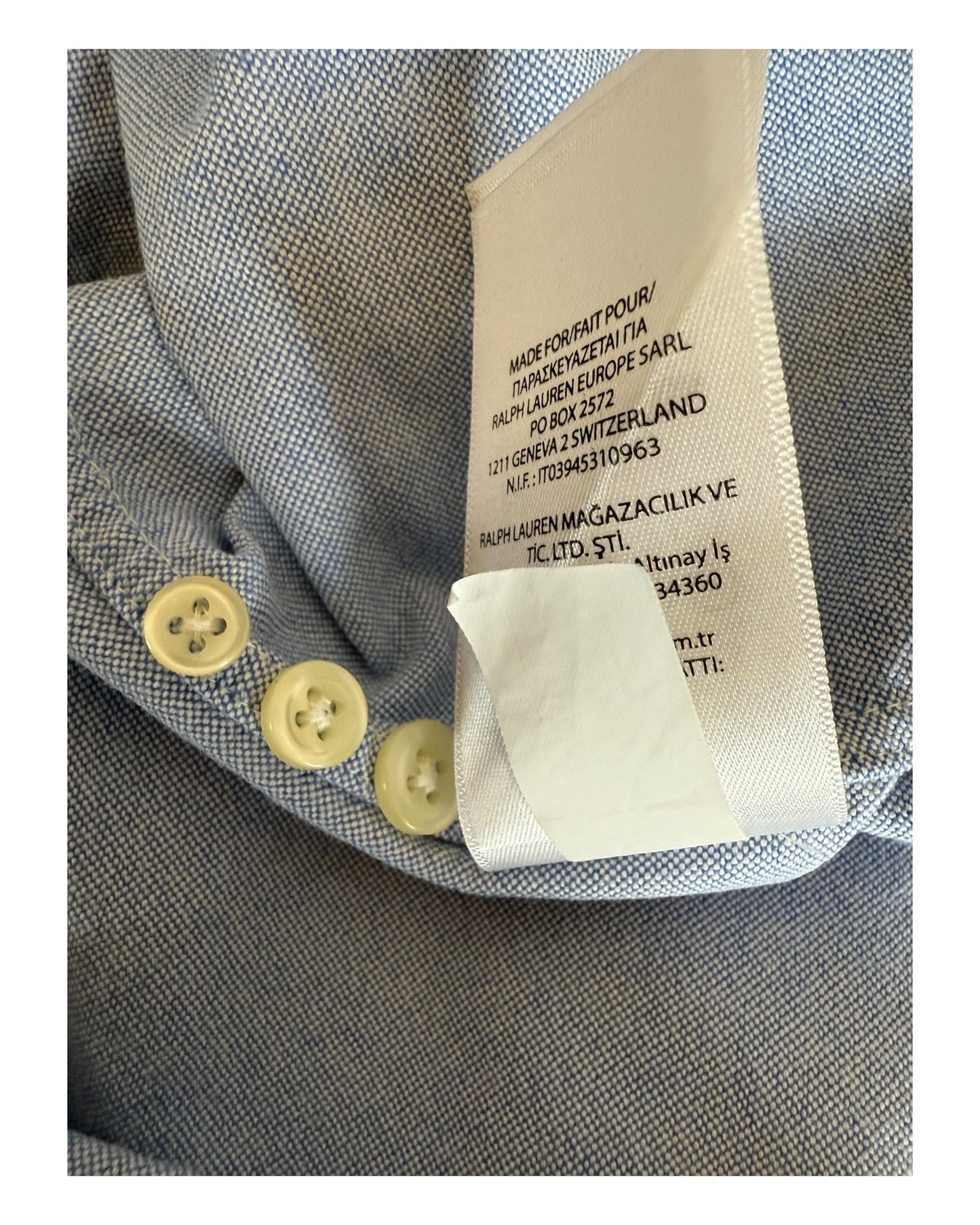 Polo Ralph Lauren Oxfordhemd hellblau Größe M