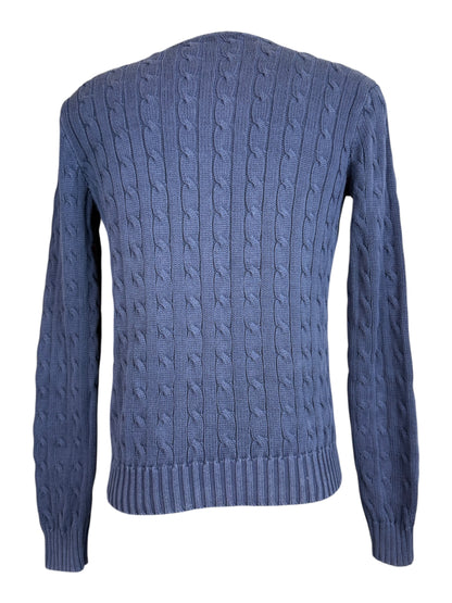 Polo Ralph Lauren Zopfmuster Pullover marineblau Größe M